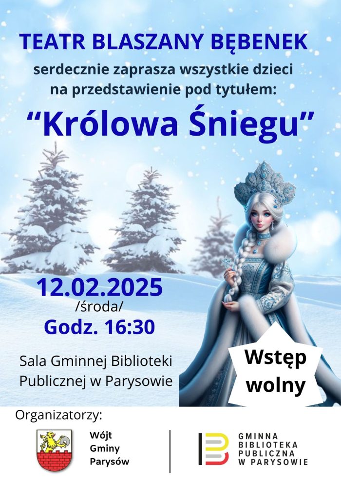 Miniaturka artykułu Wójt Gminy Parysów oraz Gminna Biblioteka Publiczna w Parysowie zapraszają!