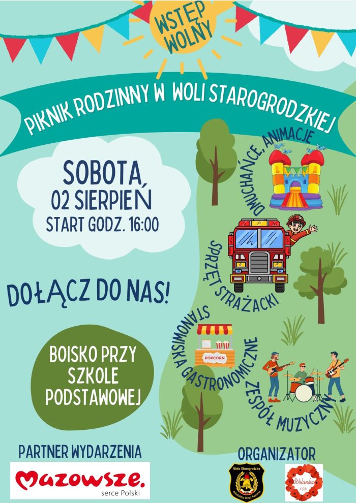 Miniaturka artykułu Piknik Rodzinny w Woli Starogrodzkiej!