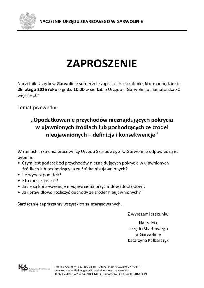 Miniaturka artykułu Szkolenie: Opodatkowanie przychodów ze źródeł nieujawnionych – definicja i konsekwencje