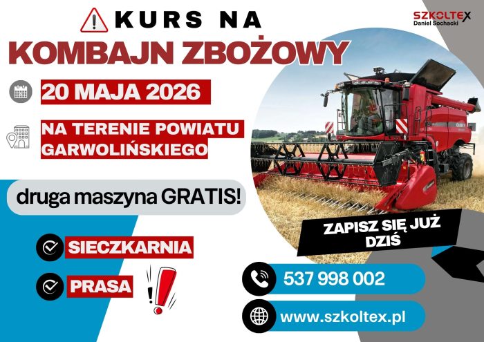 Miniaturka artykułu Kurs na kombajn zbożowy
